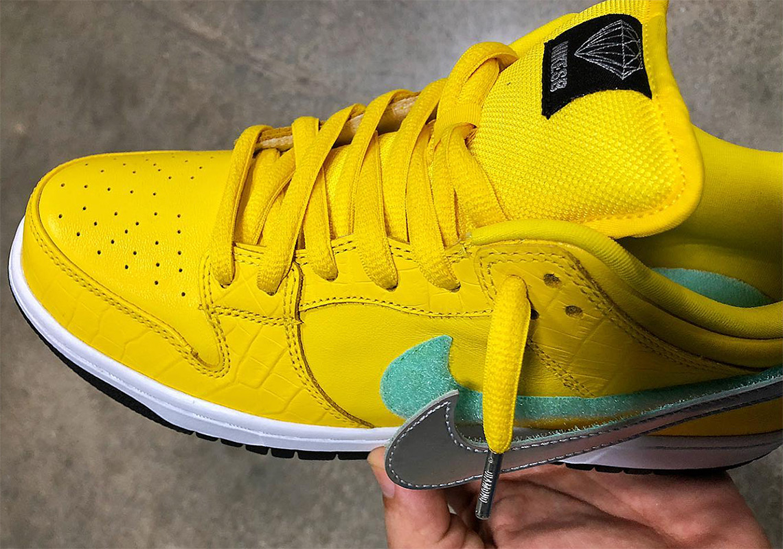 canary yellow dunks