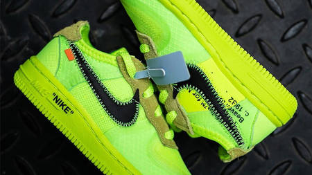 The Off-White x Nike Air Force 1 ‘Volt’ Is Dropping For Toddlers
