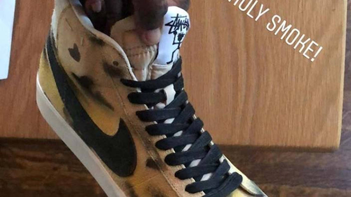 First Look At The Stüssy x Nike SB Zoom Blazer Mid | The Sole Supplier