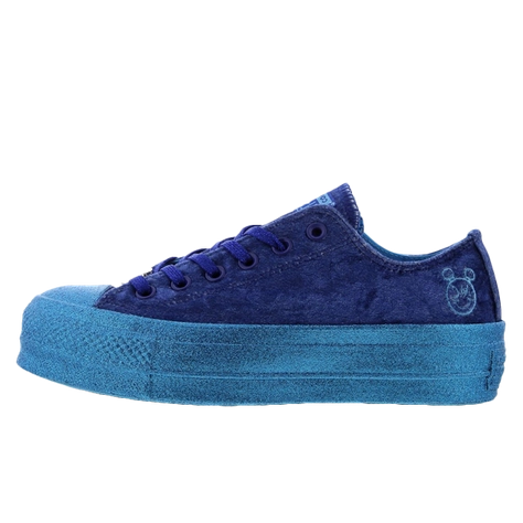 Converse X Miley Cyrus brave any weather with the brand new converse x golf le fleur gianno Lift Velvet Blue