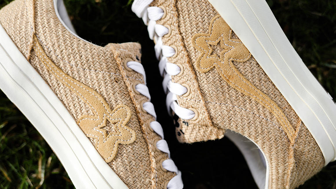 burlap converse