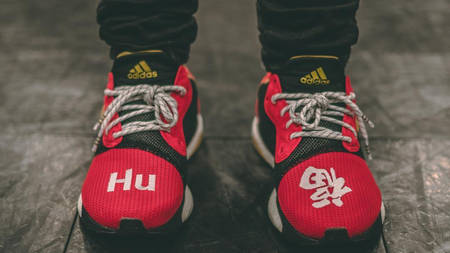 An On Foot Look At The Pharrell Williams x adidas Solar Hu Glide ST ‘CNY’
