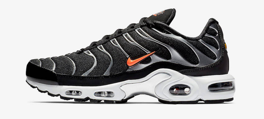 A Bright Mini Swoosh Decorates The Nike Air Max Plus