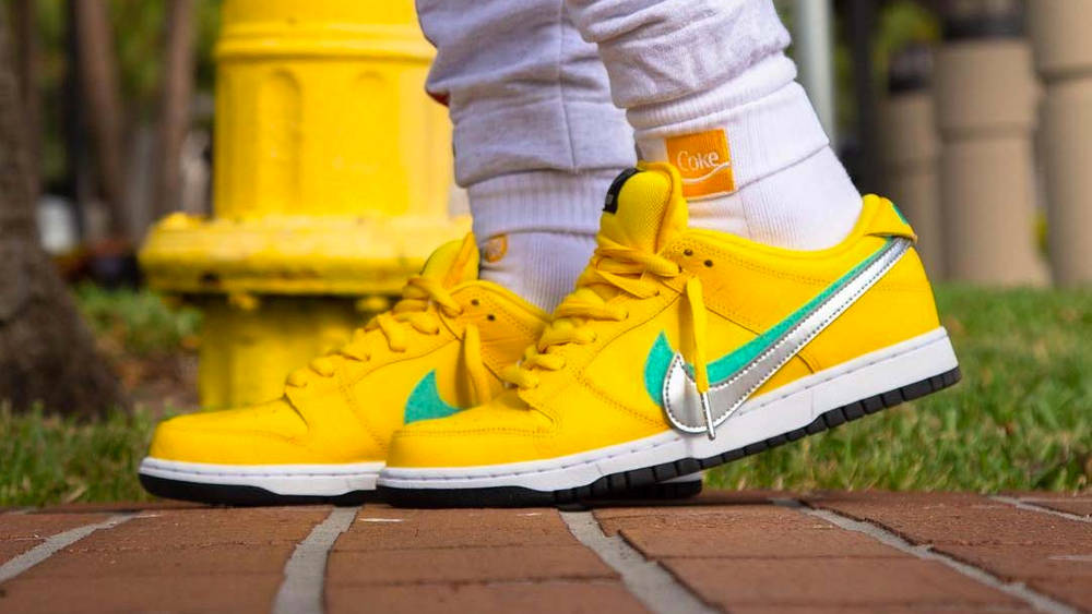 On Foot Look At The Diamond Supply Co. x Nike SB Dunk Low ‘Canary’