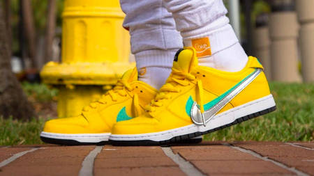 On Foot Look At The Diamond Supply Co. x Nike SB Dunk Low ‘Canary’