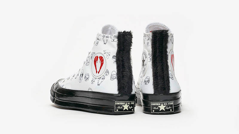 Converse x Shrimps Chuck HI 70 White Black