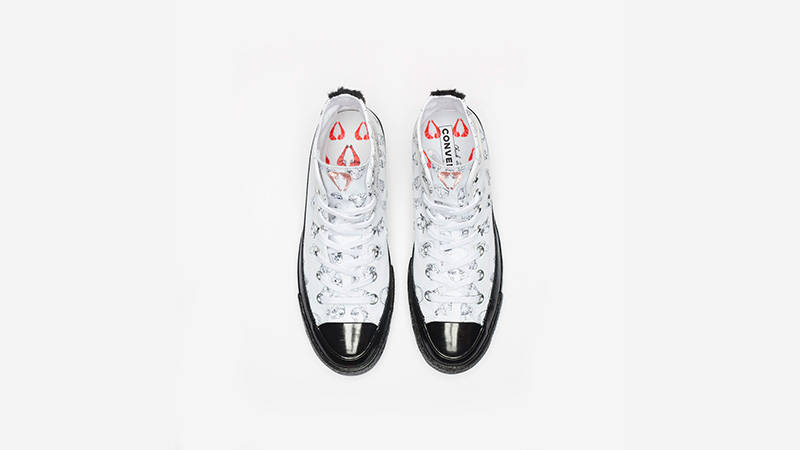 Converse x Shrimps Chuck HI 70 White Black