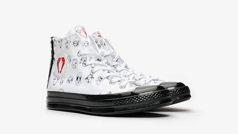 Converse x Shrimps Chuck HI 70 White Black