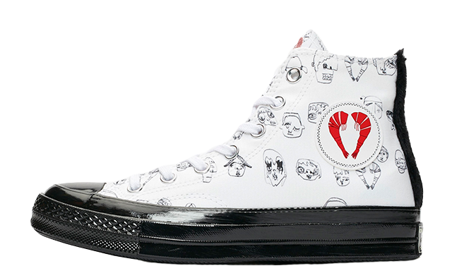 Converse x Shrimps Chuck HI 70 White Black