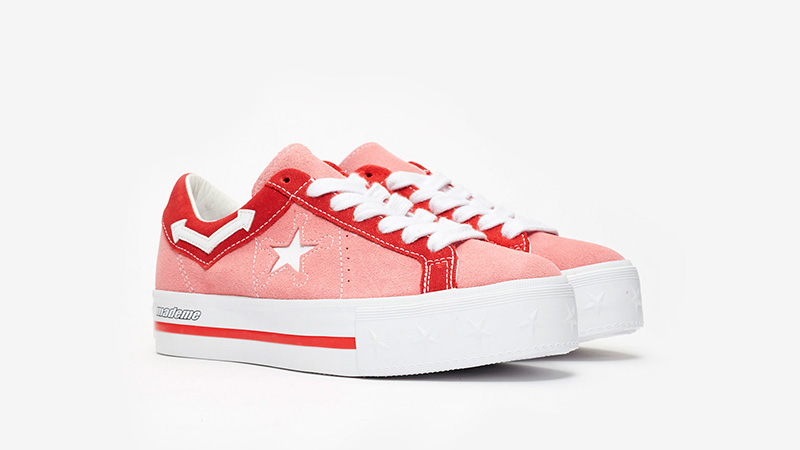 Converse x MadeMe One Star Platform Pink Red