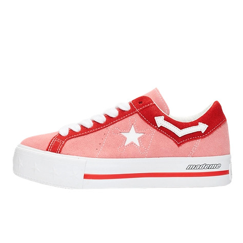 Converse x MadeMe One Star Platform Pink Red