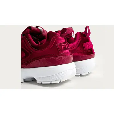 Fila burgundy disruptor shop ii trainers