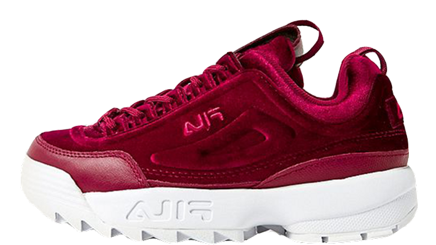 burgundy flash fila disruptor burgundy