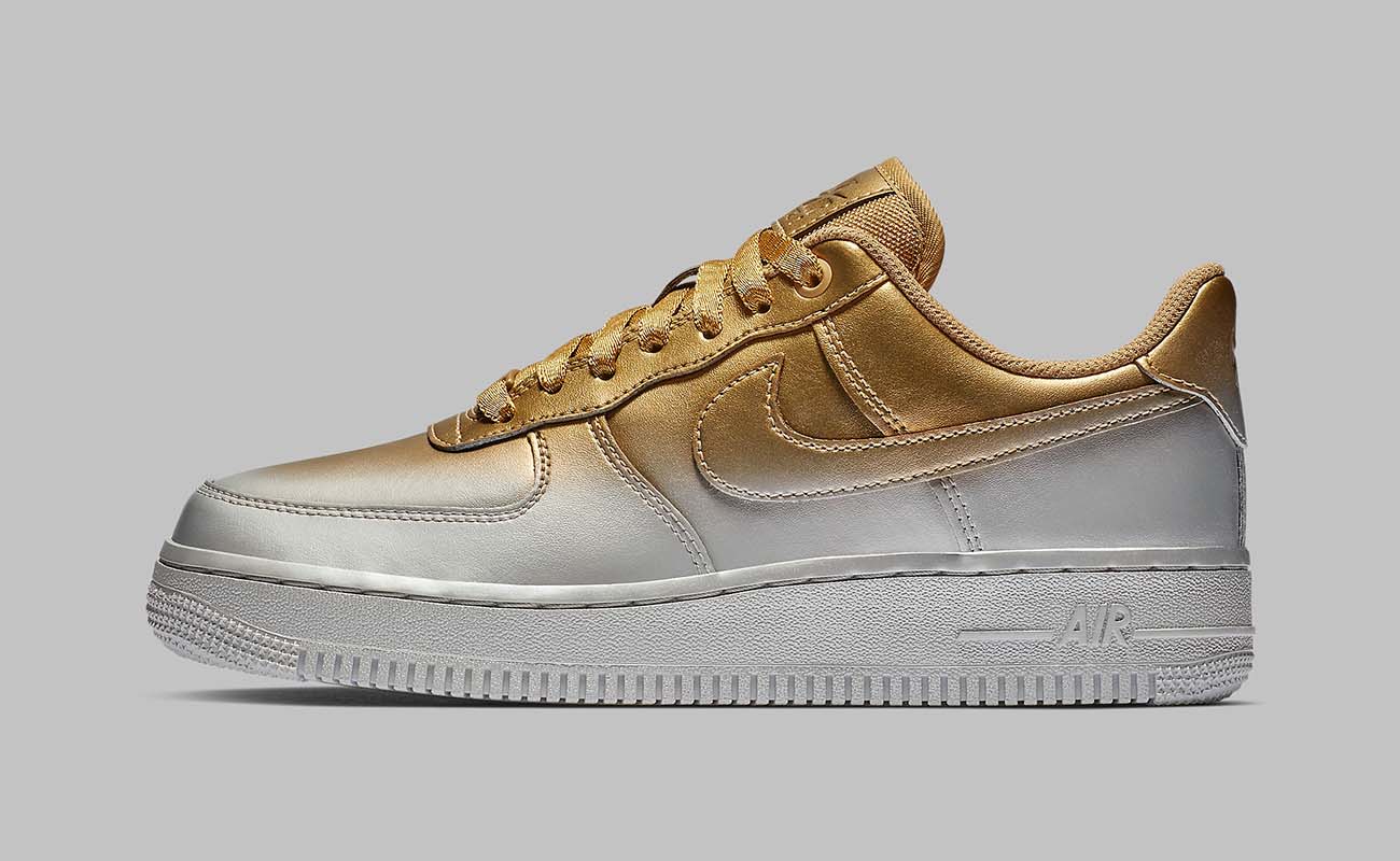 Nike Fuses Gold And Silver Hues On The Air Force 1