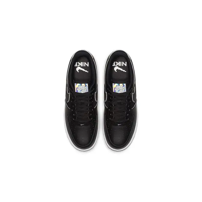 Outlet Nike Air Force 1 Low Black Iridescent Size 8 Womens #821149