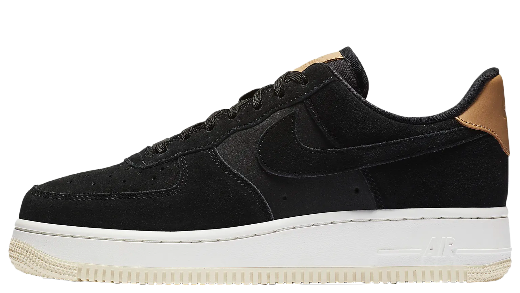 Nike Air Force 1 07 Premium Black Beige Womens