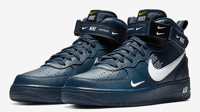 all navy blue air force 1