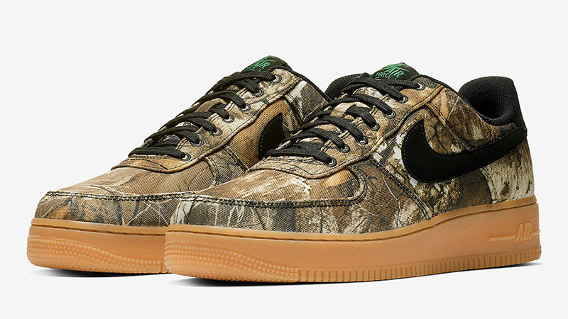 green camo air force ones