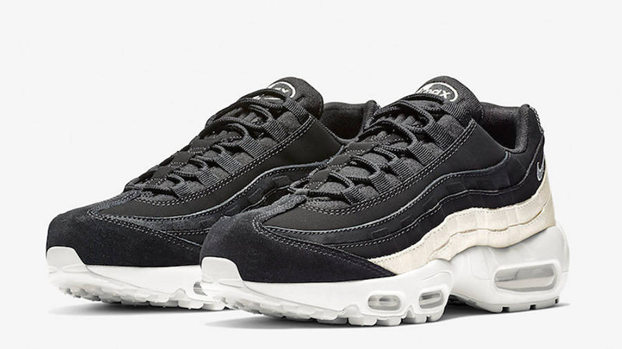 nike air max 95 black with white sole