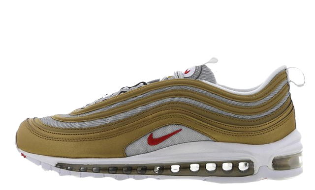 silver and gold air max 97