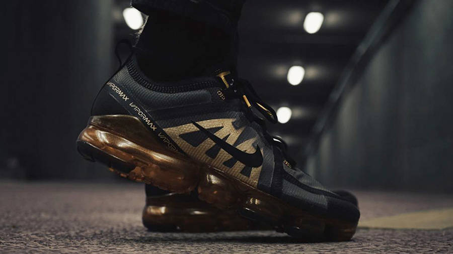 vapormax 2019 gold and black