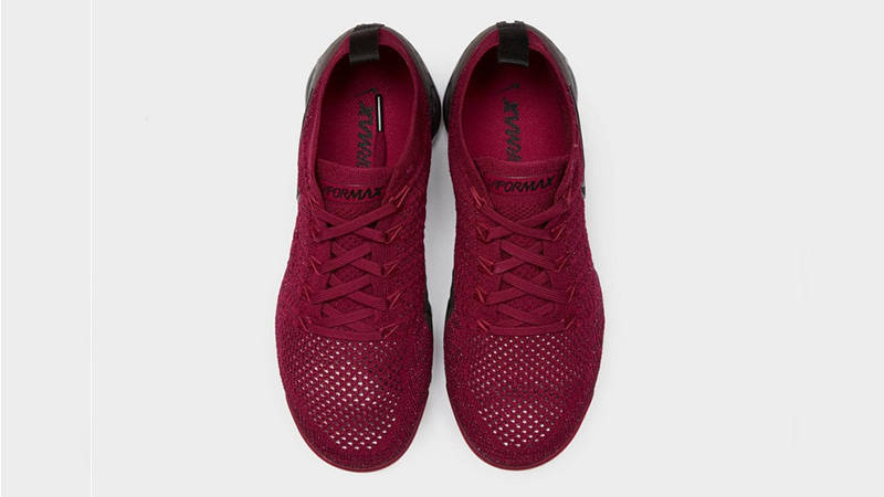 Nike Air VaporMax Flyknit 2 Red Black Womens