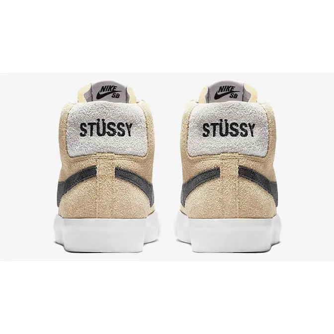 Stussy x Nike SB Blazer Mid Gold Black | Where To Buy | AH6158-700