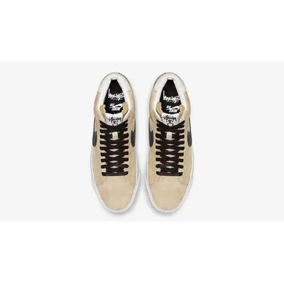 Stussy x Nike SB Blazer Mid Gold Black | Where To Buy | AH6158-700