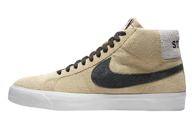 Stussy x Nike SB Blazer Mid Gold Black