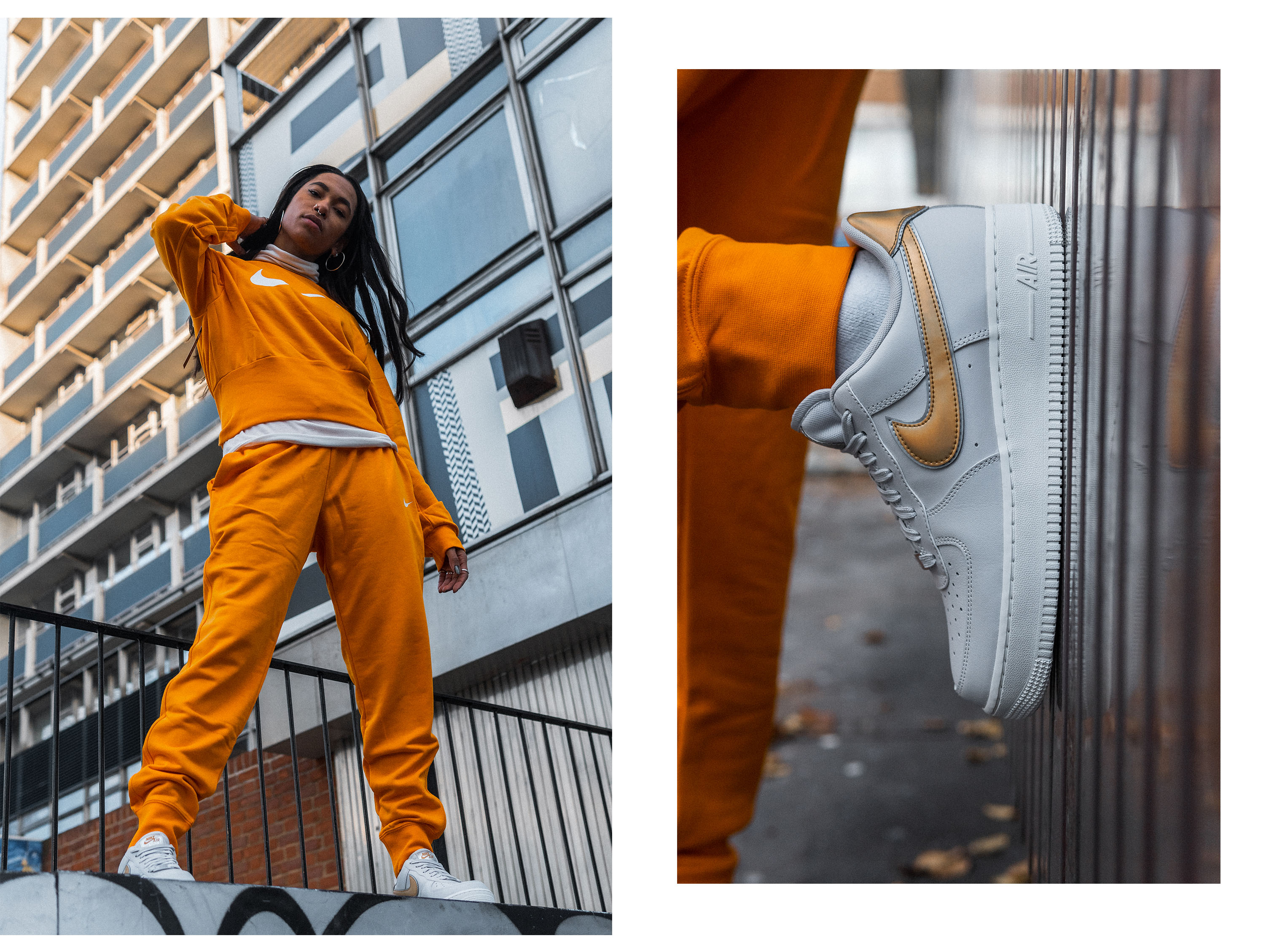 Styling: Nike Metallic Pack Air Max 97, Air Max Plus TN, Air Force 1
