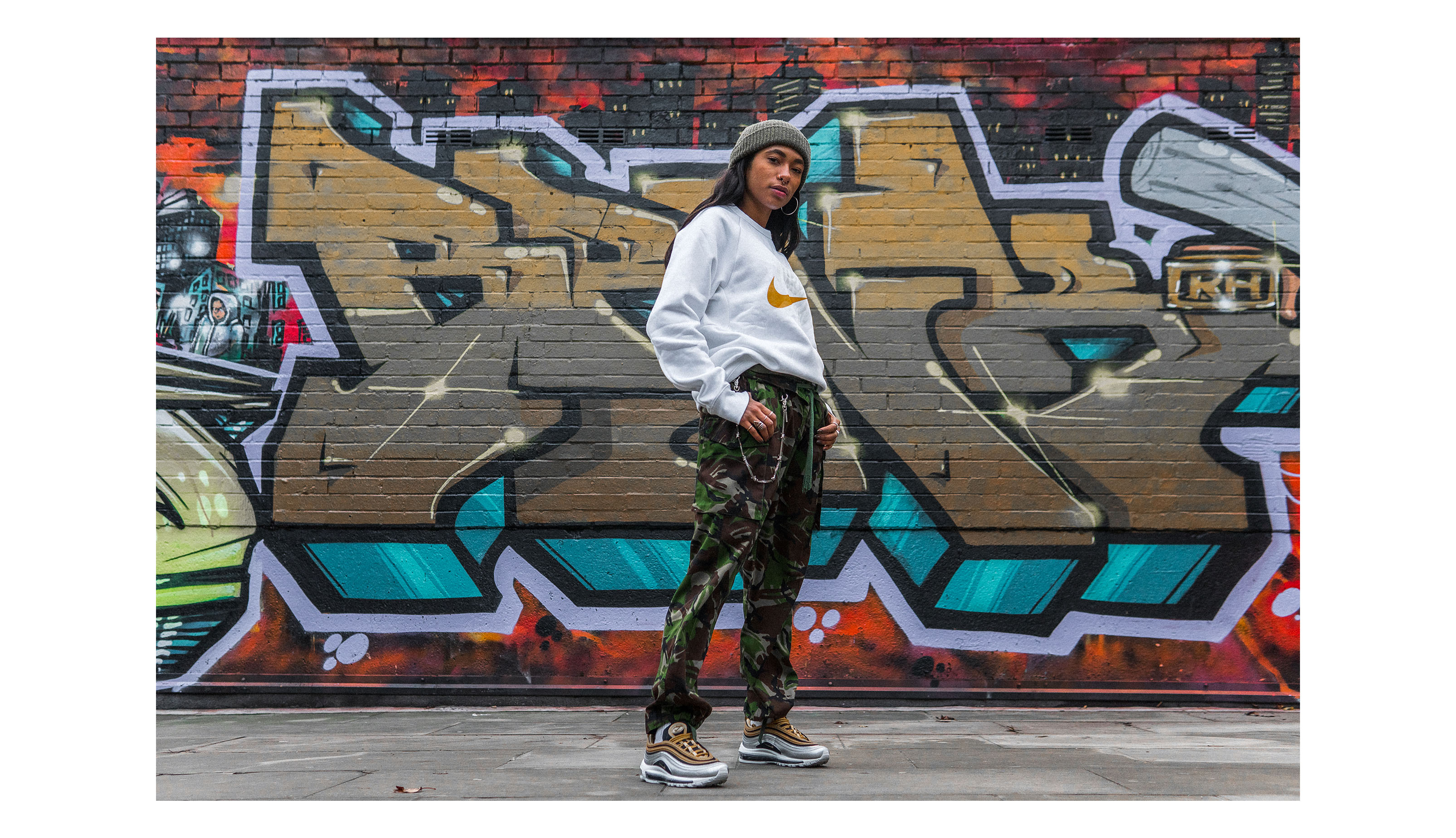 Styling: Nike Metallic Pack Air Max 97, Air Max Plus TN, Air Force 1