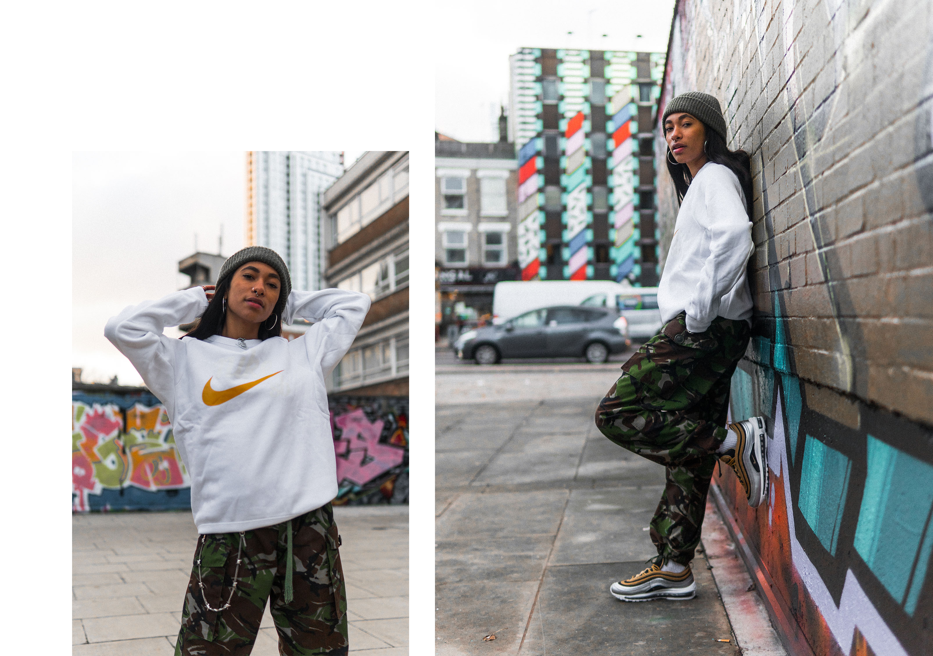 Styling: Nike Metallic Pack Air Max 97, Air Max Plus TN, Air Force 1