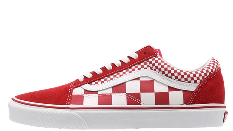 red checkered old skool