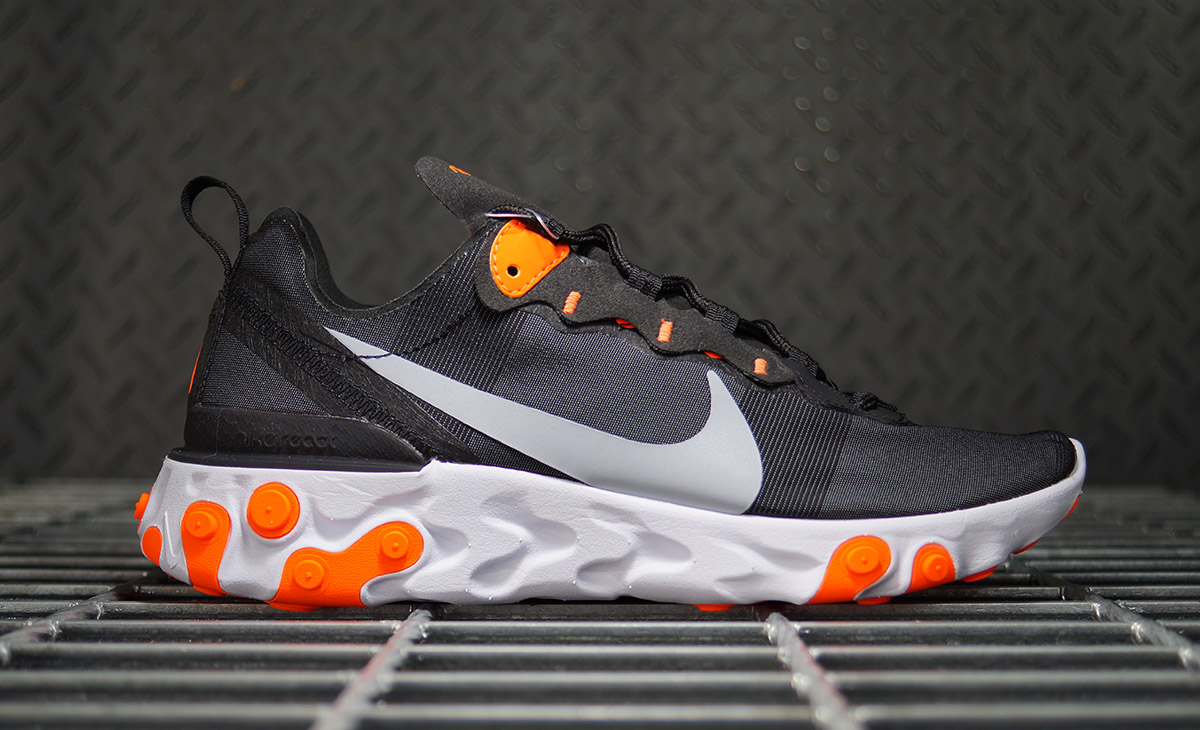 Cancello Universita Transistor Nike React Element 55 Total Orange Alienare Marcatore Nord Ovest