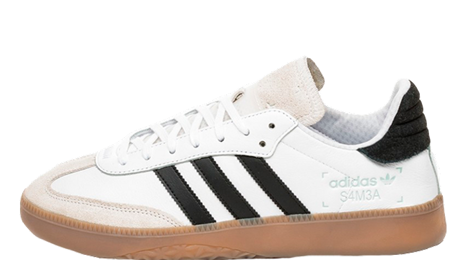 adidas white shoes with brown sole