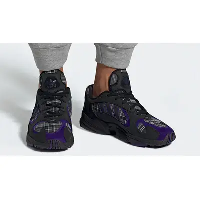 adidas Yung 1 Tartan Black Purple