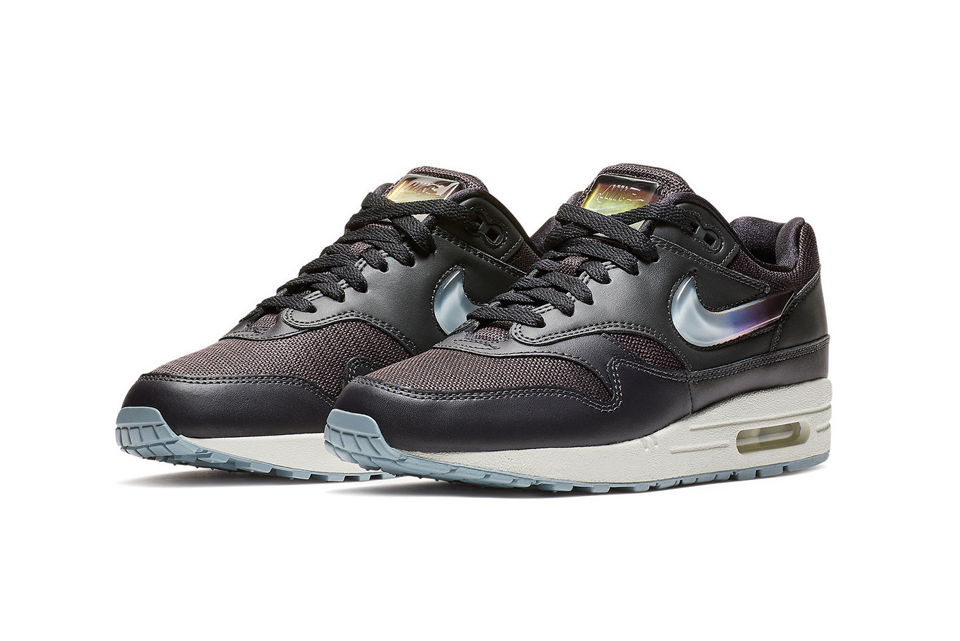 nike air max 1 jewel swoosh black