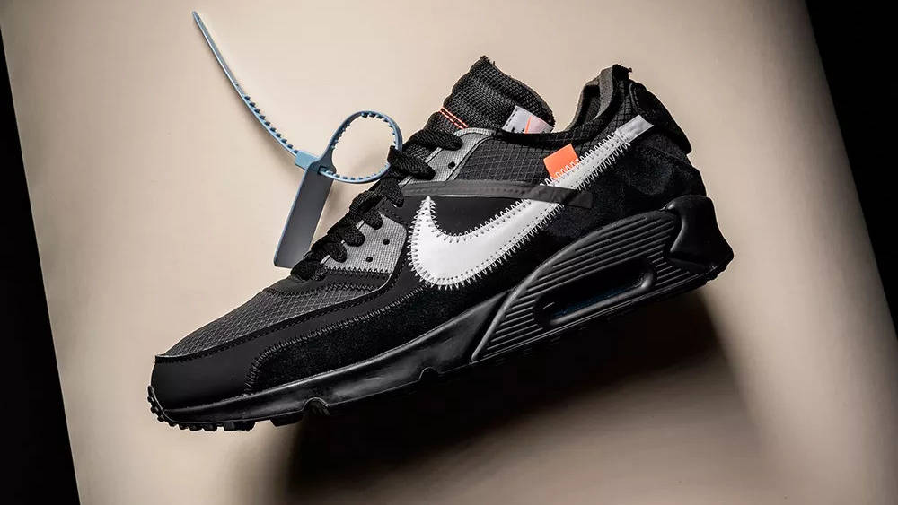 off white nike air max 90 black