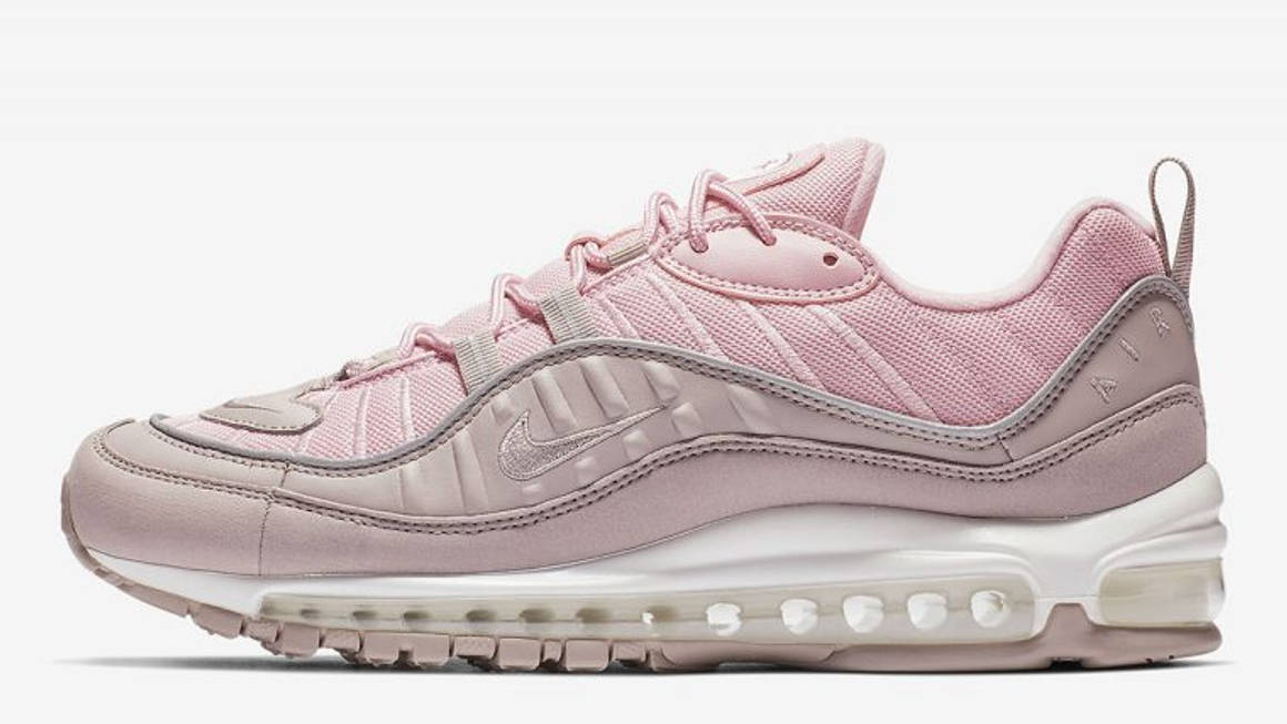 nike air max 98 white pink