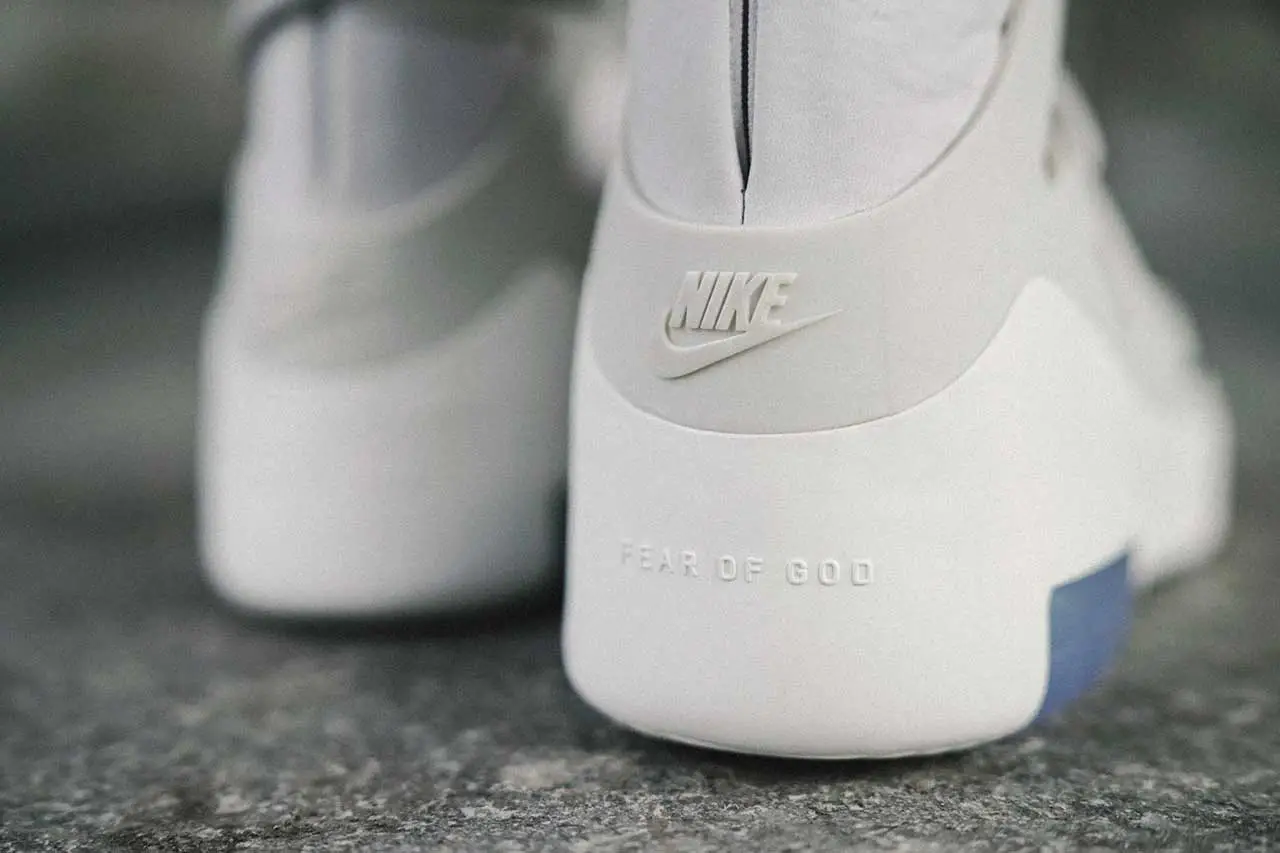 Fear of god x nike air 180 light bone best sale