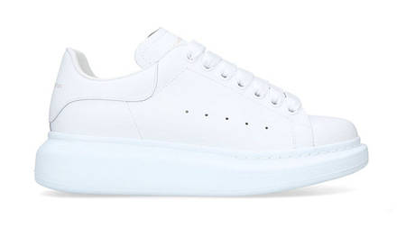 Take It Triple White In The Alexander McQueen Runway Platform