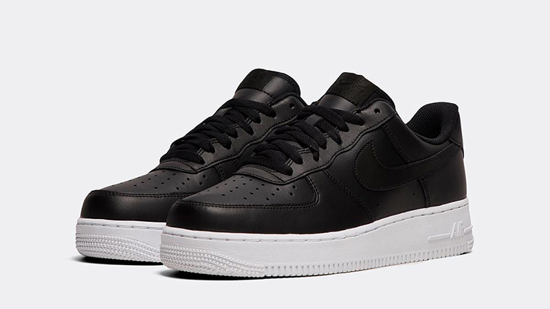 black af1 with white sole