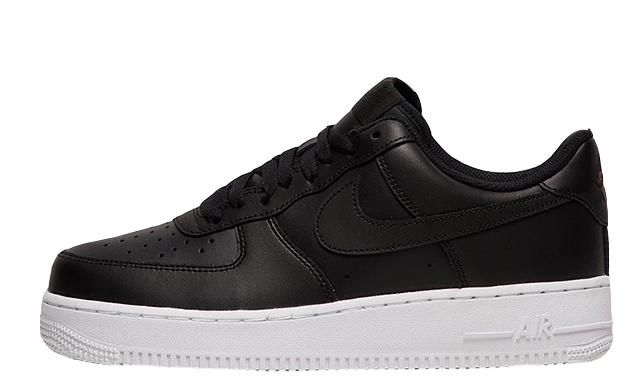 nike air force black with white sole