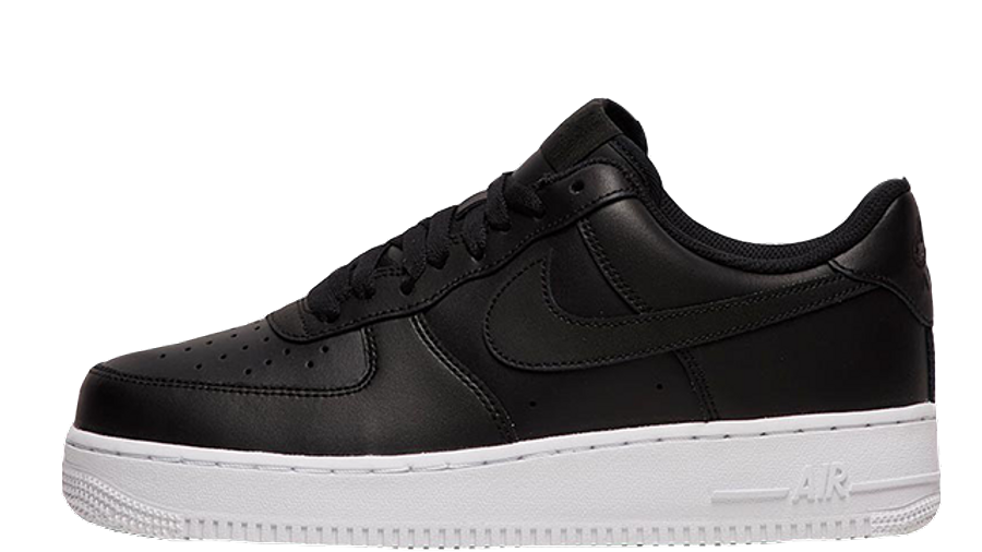air force black with white sole