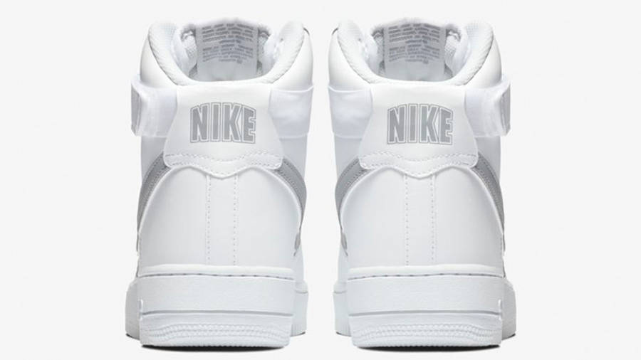 white nike air force with grey tick