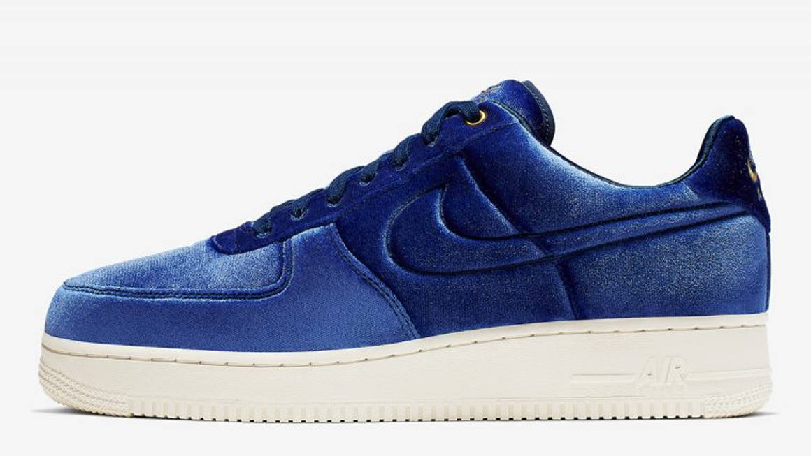air force 1 velour blue