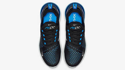 blue and black nike 270