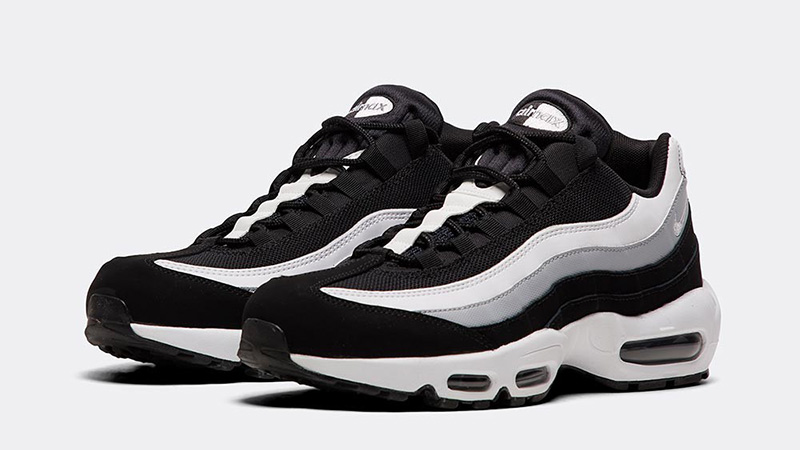 air max black and white 95