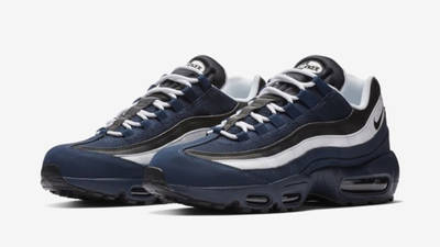 navy and white air max 95
