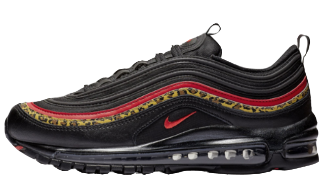 air max 97 trainers black university red leopard